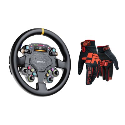 Kierownica MOZA CS Pro RS093 + Rękawice do simracingu FR-TEC Pro