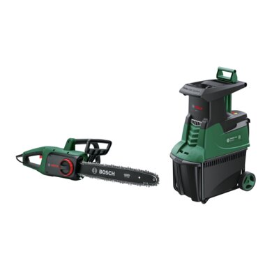 Piła elektryczna BOSCH UniversalChain 40 + Rozdrabniacz do gałęzi elektryczny BOSCH AXT 25 TC 060080330C