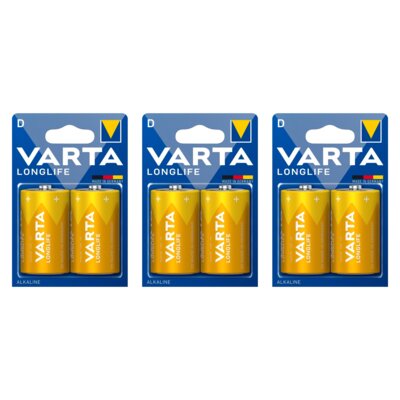Baterie D LR20 VARTA Long Life (6 szt.)