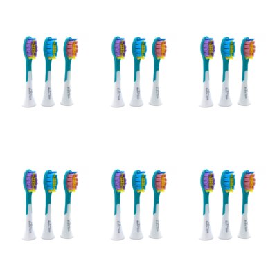 Oryginalna końcówka szczoteczki MEDIA TECH Toothbrush Head Pro MT6520 (18 szt.) (Delikatna dla dziąseł)