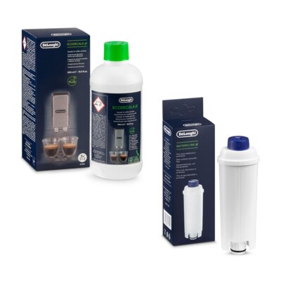 Odkamieniacz do ekspresu DELONGHI EcoDecalk (3018) 500 ml + Filtr do ekspresu DELONGHI DLS C002