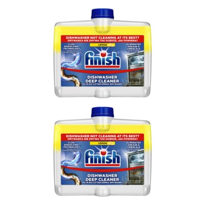 Płyn do czyszczenia zmywarek FINISH Lemon 2 x 250 ml