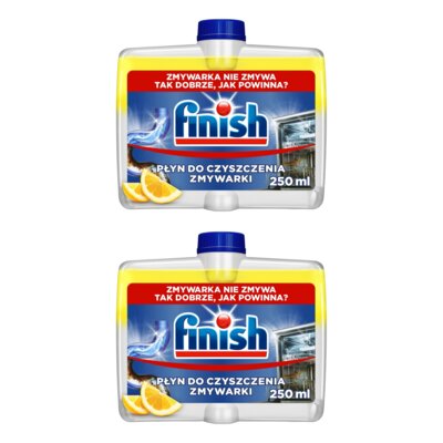 Płyn do czyszczenia zmywarek FINISH Lemon 2 x 250 ml