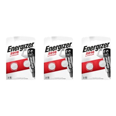 Baterie CR2016 ENERGIZER (6 szt.)