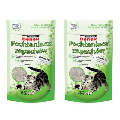 Pochłaniacz zapachu SUPER BENEK Zielony Las 2 x 0.45 kg