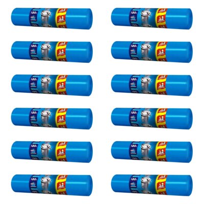 Worki na śmieci JAN NIEZBĘDNY ZZAJAN360 120L (300 sztuk) Niebieski