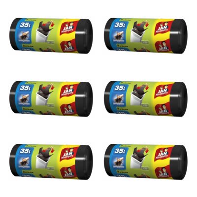 Worki na śmieci JAN NIEZBĘDNY ZZAJAN147 35L (180 sztuk) Czarny