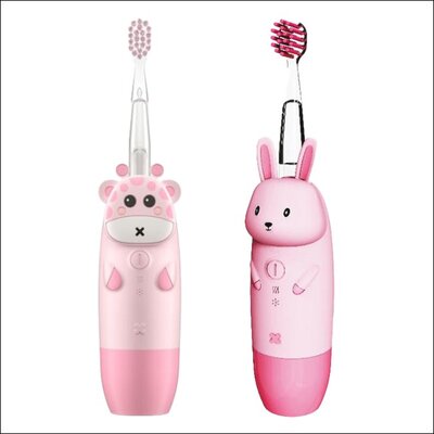 Szczoteczka soniczna INNOGIO Gio Giraffe Różowy + Szczoteczka soniczna INNOGIO Giorabbit GIO-455 Różowy