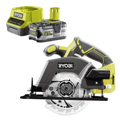 Pilarka tarczowa RYOBI R18CSP-0 + Akumulator RYOBI RC18120-150 5Ah 18V + Ładowarka