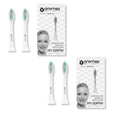 Końcówka szczoteczki OROMED Oro-Brush Biały (4 sztuki)