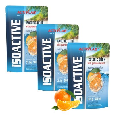 Izotonik ACTIVLAB Isoactive Gorzka pomarańcza (3 x 31.5 g)