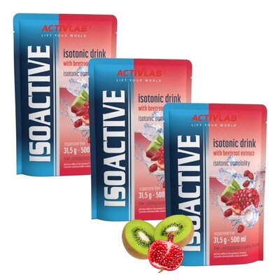 Izotonik ACTIVLAB Isoactive Kiwi-Granat (3 x 31.5 g)