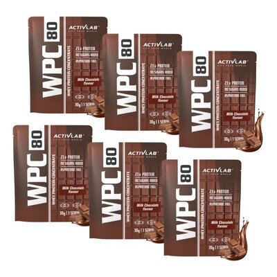Odżywka białkowa ACTIVLAB WPC 80 Standard Czekolada mleczna (6 x 30 g)