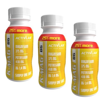Kompleks witamin i minerałów ACTIVLAB K-Mag B6 Shot (3 x 100 ml)