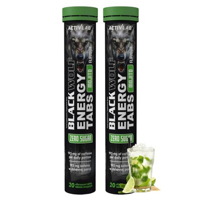 Przedtreningówka ACTIVLAB Black Wolf Energy Tabs Mojito (40 tabletek)