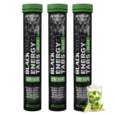 Przedtreningówka ACTIVLAB Black Wolf Energy Tabs Mojito (60 tabletek)