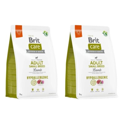 Karma dla psa BRIT Care Hypoallergenic Adult Small Breed Jagnięcina 2 x 3 kg