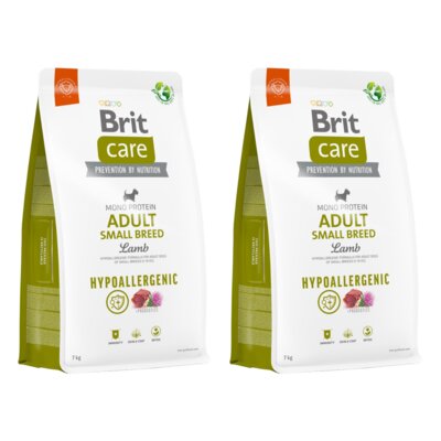 Karma dla psa BRIT Care Hypoallergenic Adult Small Breed Jagnięcina 2 x 7 kg