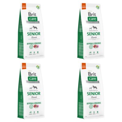 Karma dla psa BRIT CARE Hypoallergenic Senior Lamb 4 x 12 kg