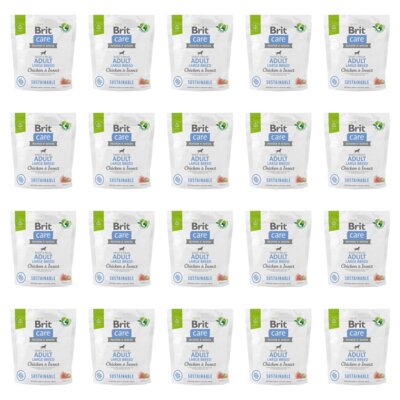 Karma dla psa BRIT CARE Sustainable Adult Large Breed Kurczak i owady 20 x 1 kg