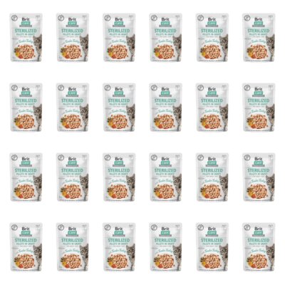 Karma dla kota BRIT CARE Fillets in Gravy Sterilized Tender Turkey Indyk 24 x 85 g