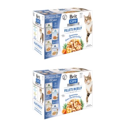 Karma dla kota BRIT CARE Adult Fillets in Jelly Flavour Box 24 x 85 g
