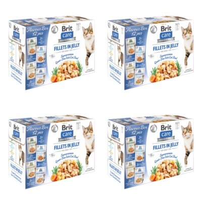 Karma dla kota BRIT CARE Adult Fillets in Jelly Flavour Box 48 x 85 g