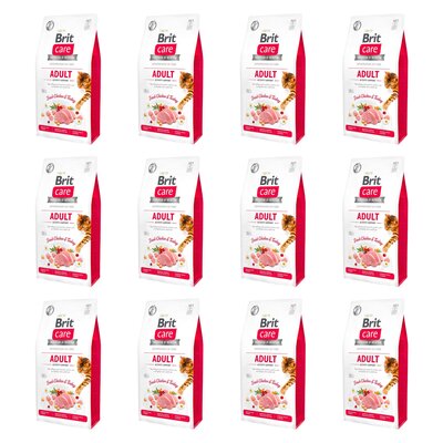 Karma dla kota BRIT CARE Grain-Free Adult Indyk i Kurczak 12 x 2 kg