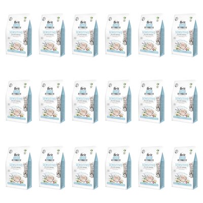 Karma dla kota BRIT CARE Cat Grain Free Sensitive Owady i śledź 18 x 2 kg