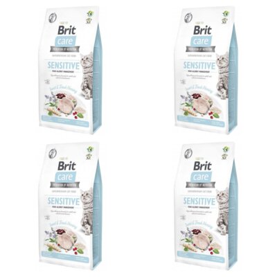 Karma dla kota BRIT CARE Cat Grain Free Sensitive Owady i śledź 4 x 7 kg