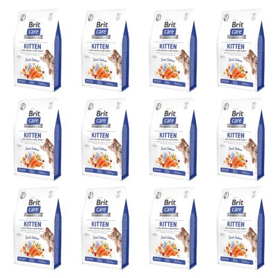 Karma dla kota BRIT CARE Grain-Free Kitten Immunity Łosoś 12 x 0.4 kg