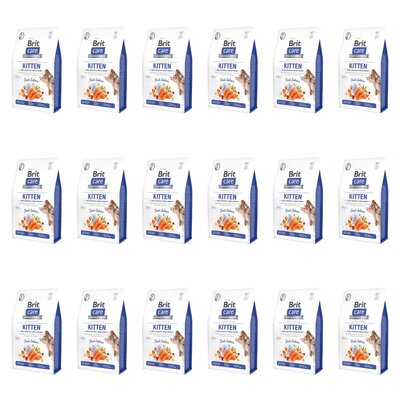 Karma dla kota BRIT CARE Grain-Free Kitten Immunity Świeży Łosoś 18 x 0.4 kg