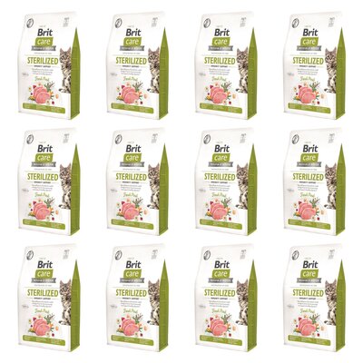 Karma dla kota BRIT CARE Grain Free Sterilized Immunity Support z wieprzowiną 12 x 0.4 kg