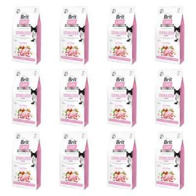 Karma dla kotów BRIT CARE Grain Free Sterilized Sensitive z królikiem 12 x 0.4 kg
