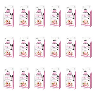 Karma dla kotów BRIT CARE Grain Free Sterilized Sensitive z królikiem 18 x 0.4 kg