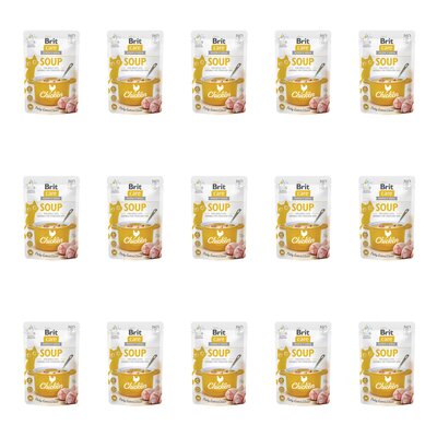 Karma dla kota BRIT CARE CAT Soup z kurczakiem 15 x 75 g
