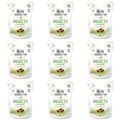 Przysmak dla psa BRIT CARE Dog Crunchy Cracker Insect & Rabbit 9 x 200 g