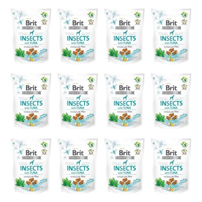 Przysmak dla psa BRIT CARE Insect & Tuna 12 x 200 g