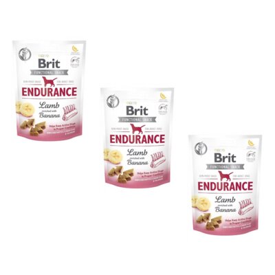 Przysmak dla psa BRIT CARE Dog Functional Snack Endurance Lamb 3 x 150 g