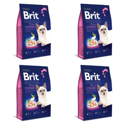 Karma dla kota BRIT Premium By Nature Kurczak 4 x 8 kg