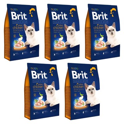 Karma dla kota BRIT Premium By Nature Indoor Kurczak 5 x 300 g