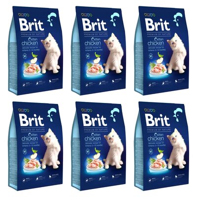 Karma dla kota BRIT Premium By Nature Junior Kurczak 6 x 800 g