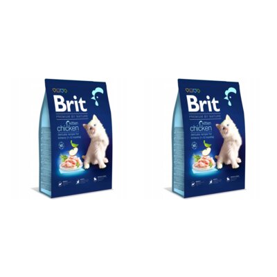 Karma dla kota BRIT Premium By Nature Junior Kurczak 2 x 8 kg