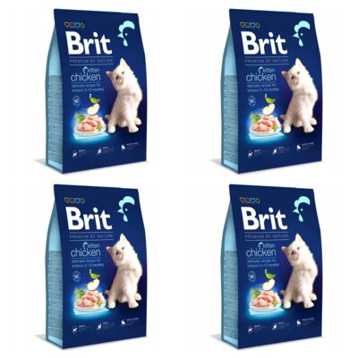 Karma dla kota BRIT Premium By Nature Junior Kurczak 4 x 8 kg