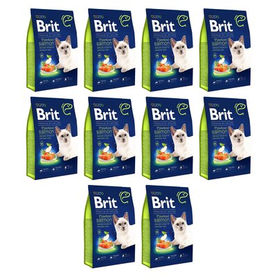 Karma dla kota BRIT Premium By Nature Sterilized Łosoś 10 x 300 g