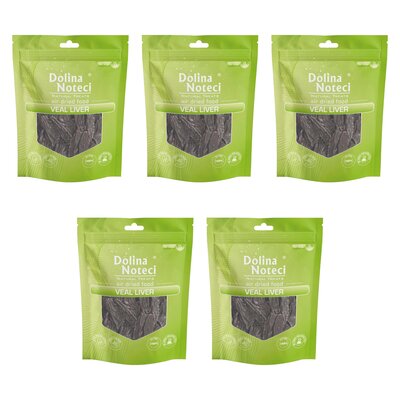 Przysmak dla psa DOLINA NOTECI Natural Treats Wątroba Cielęca 5 x 150 g