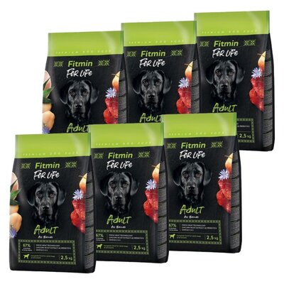 Karma dla psa FITMIN Dog For Life Adult All Breeds 6 x 2.5 kg