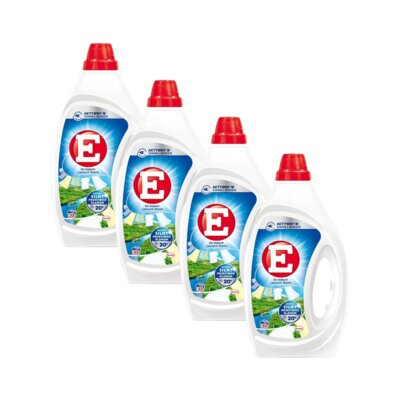 Żel do prania E Do białych i jasnych tkanin 4 x 1485 ml