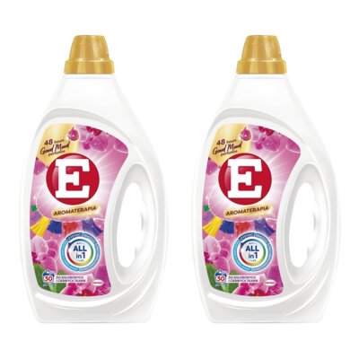 Żel do prania E Aromaterapia Orchidea 2 x 1350 ml do kolorowych tkanin