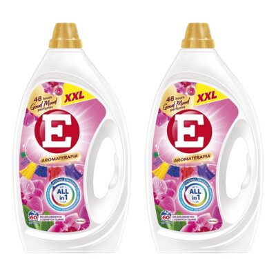 Żel do prania E Aromaterapia Orchidea 2 x 2700 ml do kolorowych tkanin